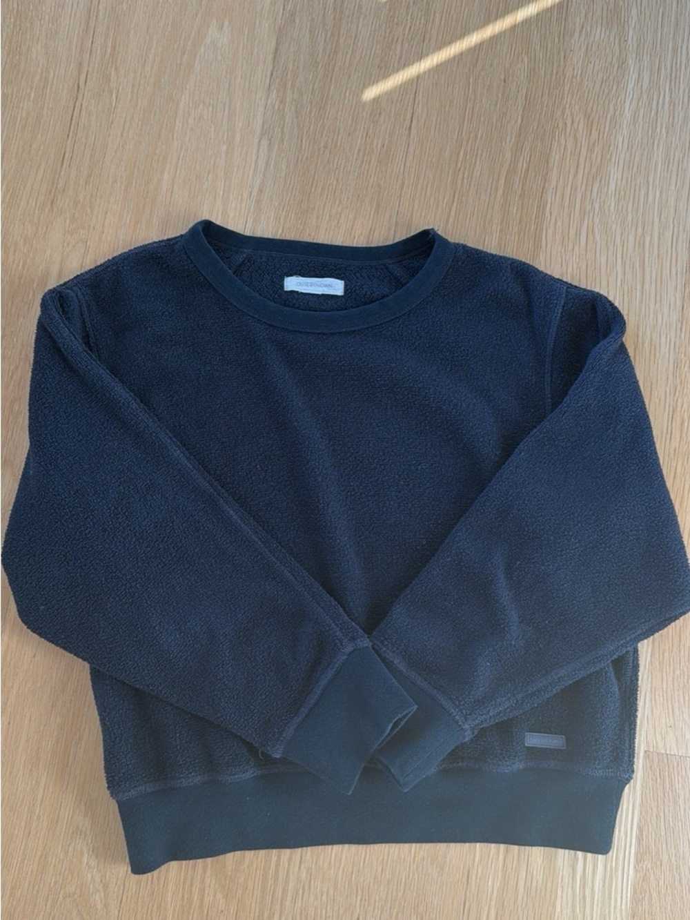 Outerknown women’s terry navy Crewneck Sweatshirt